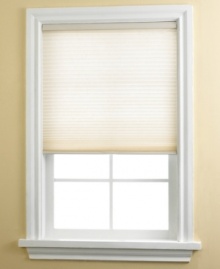 Give your rooms a refreshing glow with this cordless, light-filtering cellular shade. Featuring a unique single cellular design that allows soft light to illuminate any space while still maintaining your privacy. Also features a sleek cordless design that allows you to adjust the shade height simply by moving the bottom bar. Give your rooms a refreshing glow with this cordless, light-filtering cellular shade. Featuring a unique single cellular design that allows soft light to illuminate any space while still maintaining your privacy. Also features a sleek cordless design that allows you to adjust the shade height simply by moving the bottom bar.