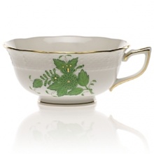 Remarkable hand-painted designs adorn this superior dinnerware collection, deeply influenced by Chinese flowers for a classic elegance and trimmed with gold accents for shimmering flair. Remarkable hand-painted designs adorn this superior dinnerware collection, deeply influenced by Chinese flowers for a classic elegance and trimmed with gold accents for shimmering flair.