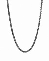 Bring on-trend edge to your jewelry collection with this oxidized sterling silver necklace from PANDORA.