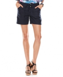 Chic linen shorts from INC are a warm-weather must-have! Perfect for pairing with everything from tank tops to tunics!