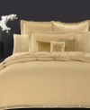 Elegant simplicity best describes Donna Karan's Modern Classics Gold Leaf European sham, which features a silk trim and button closures.