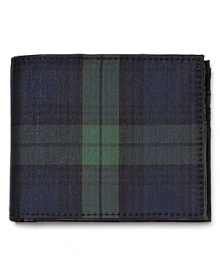 A handsome wallet in classic Black Watch plaid lends an air of traditionalism to your cash and card carrier. A handsome wallet in classic Black Watch plaid lends an air of traditionalism to your cash and card carrier.