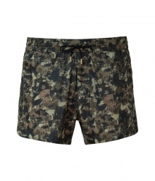 Stylish swim shorts in abstract olive camouflage print - Quick-drying fabric, boxer shorts cut and elastic and drawstring waistband makes it functional and comfortable - Straight, moderately wide leg is at ideal short-but-not-too-short length - The perfect companion for the beach or pool Stylish swim shorts in abstract olive camouflage print - Quick-drying fabric, boxer shorts cut and elastic and drawstring waistband makes it functional and comfortable - Straight, moderately wide leg is at ideal short-but-not-too-short length - The perfect companion for the beach or pool