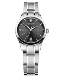 An impeccable steel watch design built to outlast trends, by Victorinox Swiss Army.