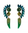 Edgy and exquisitely unique, Dannijos crystal embellished earrings add an artful finish to day and evening looks alike - Play up tonal tincture with bright accents of colorful accessories
