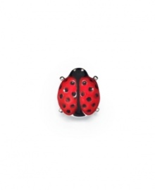 Let this adorable ladybug be your good luck charm, in sterling silver with brilliant red enamel wings. Donatella is a playful collection of charm bracelets and necklaces that can be personalized to suit your style! Available exclusively at Macy's.