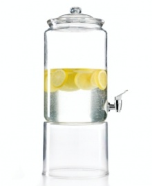 From barbecues to block parties, this sizable beverage dispenser serves up nearly two gallons of your favorite refresher. From Martha Stewart Collection. From barbecues to block parties, this sizable beverage dispenser serves up nearly two gallons of your favorite refresher. From Martha Stewart Collection.