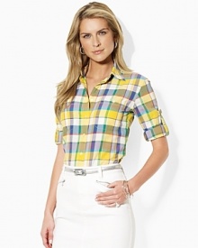 Constructed in smooth, lightweight cotton, the breezy Carter shirt effortlessly channels the carefree spirit of warm-weather days with optional rolled cuffs for versatile style. Constructed in smooth, lightweight cotton, the breezy Carter shirt effortlessly channels the carefree spirit of warm-weather days with optional rolled cuffs for versatile style.