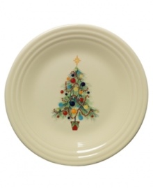 Make it merry. An extra-festive twist on an old favorite, the Christmas Tree lunch plate is decked with ornaments to match every Fiesta color. Make it merry. An extra-festive twist on an old favorite, the Christmas Tree lunch plate is decked with ornaments to match every Fiesta color.