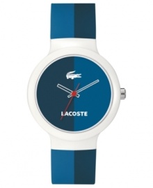 Sport some classic Lacoste fashion with this unisex Goa collection watch. Sport some classic Lacoste fashion with this unisex Goa collection watch.
