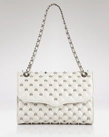Rebecca Minkoff's shoulder bag is reason to break up with your day bag and have an affair. The silvery studs are a little bit dangerous, while ladylike white leather never kisses and tells. Rebecca Minkoff's shoulder bag is reason to break up with your day bag and have an affair. The silvery studs are a little bit dangerous, while ladylike white leather never kisses and tells.