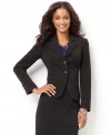 Charter Club's Everyday Value petite blazer is a polished essential to pair with pencil skirts and pants-- or wear with jeans for  put-together casual Friday style.