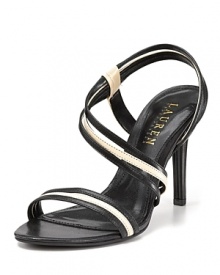 In a strappy silhouette, the Addie sandals from Lauren by Ralph Lauren add everlasting style to sophisticated soirées.