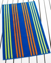 Lounge on the beach or by the pool with this Samoa Stripe beach towel from Lauren by Ralph Lauren, featuring classic stripes in a vibrant palette. Lounge on the beach or by the pool with this Samoa Stripe beach towel from Lauren by Ralph Lauren, featuring classic stripes in a vibrant palette.