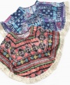 Living art. She'll look like she put her creative juices into picking out this tribal top from Beautees. (Clearance)