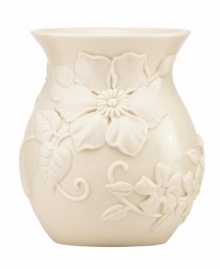 Already teeming with fresh blooms, Floral Fields posey vases from Lenox have a serene, understated elegance in graceful ivory porcelain. A simple silhouette balances elaborate sculpted detail. Qualifies for Rebate Already teeming with fresh blooms, Floral Fields posey vases from Lenox have a serene, understated elegance in graceful ivory porcelain. A simple silhouette balances elaborate sculpted detail. Qualifies for Rebate