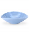 Like a blooming bed of forget-me-nots, this powder-blue porcelain serveware has a fresh, natural vibrance. A hand thrown texture gives the Portmeirion collection of small salad bowls the irresistible charm of traditional pottery.
