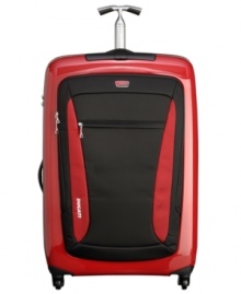 In a race of its own-Tumi and Ducati partner to change the face of travel with this sleek and innovative design. Life on the fast track demands sophisticated, innovative and bold solutions, which this fully-stocked upright puts on the map. Ready for any adventure with a hardside construction that protects your belongings, plus endless interior features, like organizational pockets and tie-down straps, that tackle travel on the fly. 5-year warranty. In a race of its own-Tumi and Ducati partner to change the face of travel with this sleek and innovative design. Life on the fast track demands sophisticated, innovative and bold solutions, which this fully-stocked upright puts on the map. Ready for any adventure with a hardside construction that protects your belongings, plus endless interior features, like organizational pockets and tie-down straps, that tackle travel on the fly. 5-year warranty.