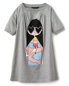 Little Marc Jacobs Girls' Libby Little Marc Dress - Sizes 2-6 Little Marc Jacobs Girls' Libby Little Marc Dress - Sizes 2-6