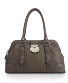 Thoughtfully sophisticated details like a sleek shape and a foldover padlock closure make this the perfect work bag. Thoughtfully sophisticated details like a sleek shape and a foldover padlock closure make this the perfect work bag.