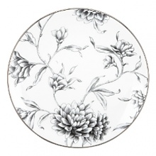 This stylish platinum-banded pattern features charcoal-like florals that decorate the rim and interior of each piece. Inspired by the designs found in an artist's sketchbook, Floral Illustrations serves as the perfect canvas for any meal. This stylish platinum-banded pattern features charcoal-like florals that decorate the rim and interior of each piece. Inspired by the designs found in an artist's sketchbook, Floral Illustrations serves as the perfect canvas for any meal.