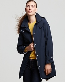 Brave rainy days with this Hunter Modern Slicker coat -- a lightweight top layer perfect for the on-the-go girl.