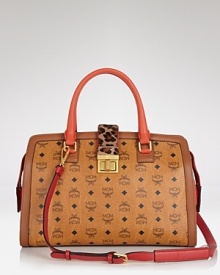 A vintage-inspired piece gets a modern update with leopard-print detailing and on-trend shape. Carry this MCM tote to work the perfect combination of classic and cool. A vintage-inspired piece gets a modern update with leopard-print detailing and on-trend shape. Carry this MCM tote to work the perfect combination of classic and cool.