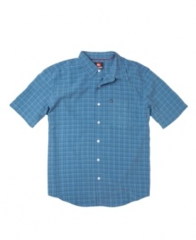 In a casual plaid, this shirt from Quiksilver is primed and ready to revive your laid-back wardrobe.