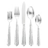 Hammered metal creates a captivating texture in this stylish flatware from Ricci Argentieri.