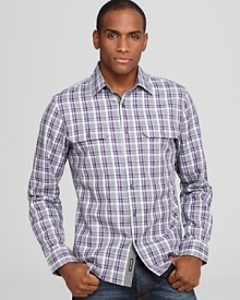 Michael Kors Cole Check Sport Shirt - Classic Fit Michael Kors Cole Check Sport Shirt - Classic Fit