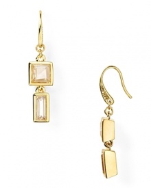 Versatile and shapely. MICHAEL Michael Kors' geometric gold drops are an easy day-to-day option. Put these jewels into your seven-day rotation, paired with everything from daytime denim to sultry evening looks.