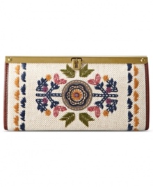 Add a casual cool downtown feel to any ensemble with an embroidered clutch from Fossil. Intricate detailing and an earthy color palette give this boho-chic design envy-worthy style. Add a casual cool downtown feel to any ensemble with an embroidered clutch from Fossil. Intricate detailing and an earthy color palette give this boho-chic design envy-worthy style.