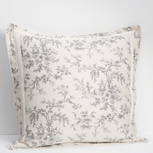Graceful florals, jacquards and delicate embroidery in a romantic palette of soft silver, cream and blush are layered with a romantic chinoiserie duvet - backed with timeless houndstooth - for an elegant, unexpected twist. Graceful florals, jacquards and delicate embroidery in a romantic palette of soft silver, cream and blush are layered with a romantic chinoiserie duvet - backed with timeless houndstooth - for an elegant, unexpected twist.