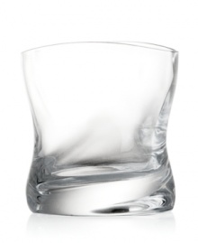 With a curved edge and heavy base, River double old-fashioned glasses flow and catch the light like water in luminous crystal from Nambe drinkware. With a curved edge and heavy base, River double old-fashioned glasses flow and catch the light like water in luminous crystal from Nambe drinkware.