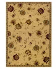 A delicate floral pattern paints a pretty scene on this subtly colored area rug from Sphinx. Meticulous details are machine woven on soft, durable polypropylene, ensuring an enchanting look that's built for long-lasting wear. A delicate floral pattern paints a pretty scene on this subtly colored area rug from Sphinx. Meticulous details are machine woven on soft, durable polypropylene, ensuring an enchanting look that's built for long-lasting wear.