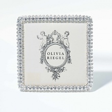 Glamorous pave banded frame with dozens of hand-set diamond Swarovski crystals. Glamorous pave banded frame with dozens of hand-set diamond Swarovski crystals.