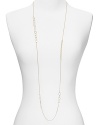 You can't go wrong with this sweetly styled sterling 18-karat gold vermeil necklace from Gorjana - now think of it detailed with assorted links and worn layered around the neck.