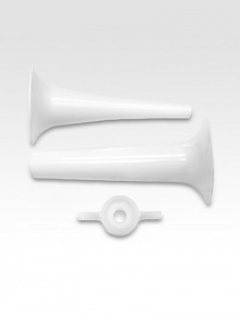 Many people prefer to make their own sausages because this allows them to monitor the ingredients to suit their personal tastes. These lightweight tubes allow you to stuff your home-ground meats into natural casings. Small tube for breakfast-size linksLarge tube for larger, Italian-style linksWorks in conjunction with KitchenAid food grinder attachmentImported Many people prefer to make their own sausages because this allows them to monitor the ingredients to suit their personal tastes. These lightweight tubes allow you to stuff your home-ground meats into natural casings. Small tube for breakfast-size linksLarge tube for larger, Italian-style linksWorks in conjunction with KitchenAid food grinder attachmentImported