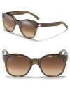 The Tory Burch take on wayfarer frames: chic, shapely and sure to please.