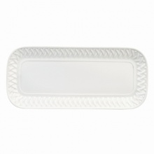 Traditional basket weave pattern made from white French Limoges porcelain. Traditional basket weave pattern made from white French Limoges porcelain.