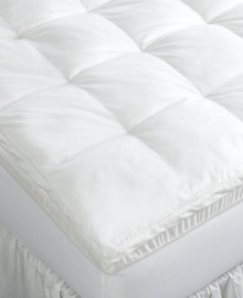 Sink into softness. Featuring 2 of soft, supportive and cool-to-the-touch Avena foam and 2 of plush polyester fiberfill, this Martha Stewart Collection mattress topper tops off your bed with comfort and loft. Removable cotton cover. Sink into softness. Featuring 2 of soft, supportive and cool-to-the-touch Avena foam and 2 of plush polyester fiberfill, this Martha Stewart Collection mattress topper tops off your bed with comfort and loft. Removable cotton cover.