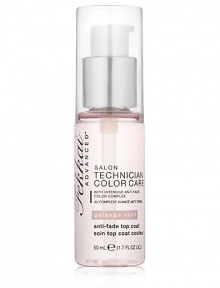 This quick-dry topcoat for hair seals the cuticle, helps prevent frizz and fade. Seals in color to help preserve vibrancy, while guarding against daily damage. 1.7 oz. This quick-dry topcoat for hair seals the cuticle, helps prevent frizz and fade. Seals in color to help preserve vibrancy, while guarding against daily damage. 1.7 oz.