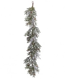 The Winter Ice pine cone garland lets you update any space with a touch of lifelike evergreen beauty, making it perfect for the holidays. From Winward.