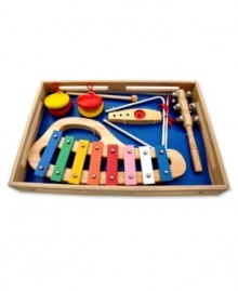 Strike up the band! This assortment of musical instruments is a great way of introducing children to music. Strike up the band! This assortment of musical instruments is a great way of introducing children to music.