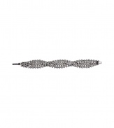Ultra-chic braided link crystal bracelet from celeb-approved New York accessory company RJ Graziano - Vintage-inspired look with silver toned crystals in a stylish braided pattern and fold-over clasp  - Add sophisticated flair to your look with this lovely accessory - Perfect with a cocktail dress for evening or to amp up your day look