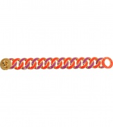 Perfect for adding a pop of color to your outfit, Marc by Marc Jacobs enameled chain bracelet is a fun choice, equally cool worn alone or stacked up with other bangles - Logo turnlock closure, red/violet enameled chain - Wear with a chunky pullover with the sleeves pushed up, or with colorful print dresses and just as bright accessories
