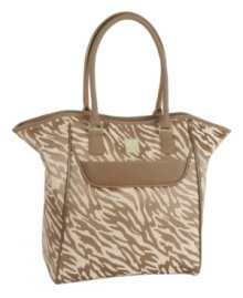 A true adventurer! Embrace the animal inside with this chic and exotic everyday tote that welcomes ease and style into your trip. A fully-stocked tote with endless organizational and sorting features keeps you going at full speed throughout the day. 10-year warranty. A true adventurer! Embrace the animal inside with this chic and exotic everyday tote that welcomes ease and style into your trip. A fully-stocked tote with endless organizational and sorting features keeps you going at full speed throughout the day. 10-year warranty.