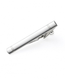 The finishing touch. A brushed rhodium tie clip from Geoffrey Beene adds polish to any business initiative. The finishing touch. A brushed rhodium tie clip from Geoffrey Beene adds polish to any business initiative.