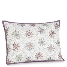 Fashioned to resemble flowers, this pillow in its colorful pastels will brighten any room. Fashioned to resemble flowers, this pillow in its colorful pastels will brighten any room.