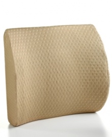 This ultra-supportive pillow from Sensorpedic features a unique design to support your lower back and help reduce back issues. Finished with technically advanced memory foam for pressure relieving support and optimal comfort. Comes with a soft removable cover. This ultra-supportive pillow from Sensorpedic features a unique design to support your lower back and help reduce back issues. Finished with technically advanced memory foam for pressure relieving support and optimal comfort. Comes with a soft removable cover.